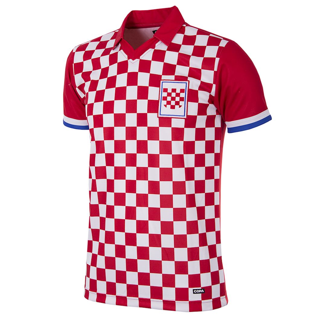 ik ben ziek Bedrog via Kroatië 1992 Retro Voetbalshirt