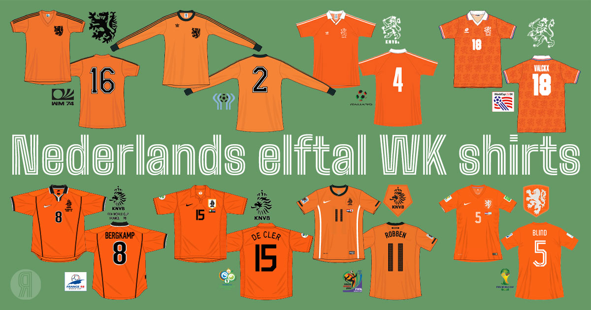 Mammoet werkplaats geloof Nederlands elftal WK shirts - Retro Voetbalshirts