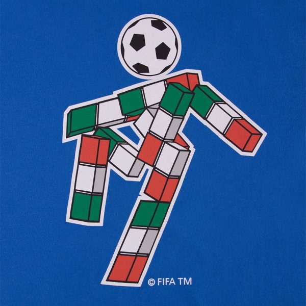 Italië 1990 WK Mascotte T-Shirt Blauw 2
