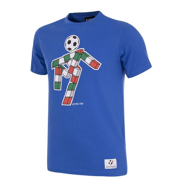 Italië 1990 WK Mascotte T-Shirt Blauw
