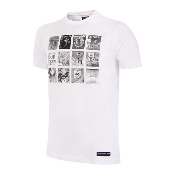 Panini WK Collage T-shirt Wit-Zwart