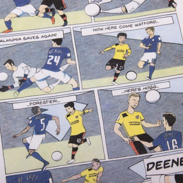 Watford FC That Deeney Goal x COPA Comic T-shirt 2