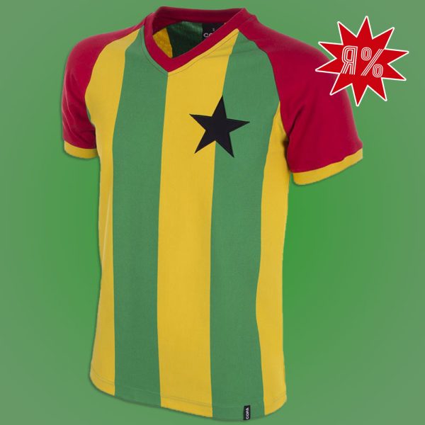 Ghana-jaren-tachtig-Retro-Voetbalshirt