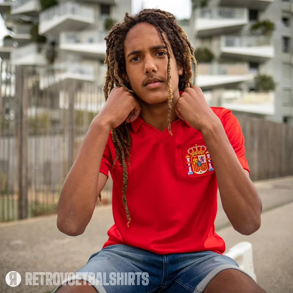 Spanje retro voetbalshirt