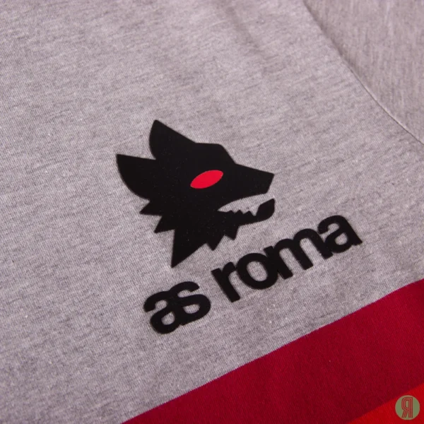 AS Roma Strepen T-Shirt Grijs