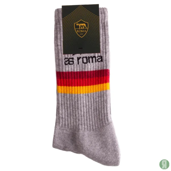 AS Roma Strepen Terry Socks Grijs