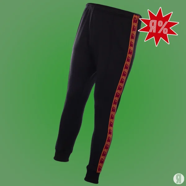 AS Roma Taper Zwart Trainingsbroek