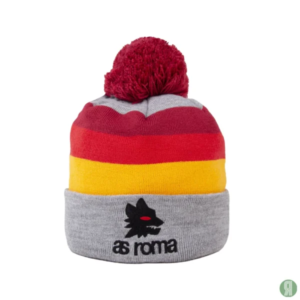 AS Roma Strepen Beanie Grijs