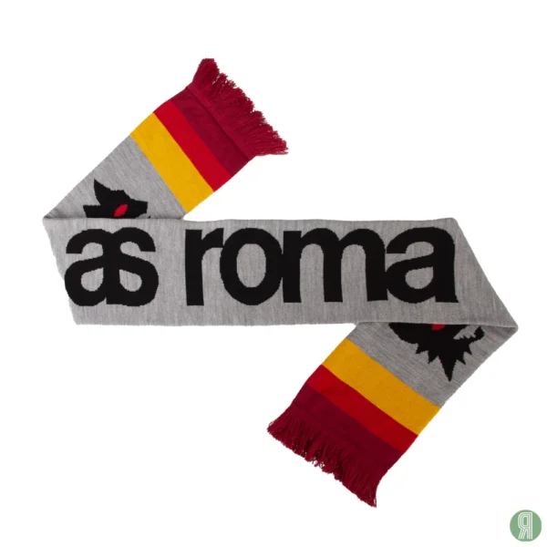 AS Roma Strepen Sjaal Grijs
