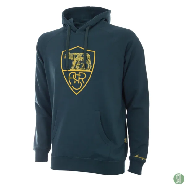 AS Roma Heritage Hoodie Verde Bottiglia