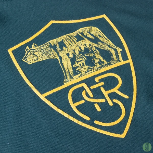 AS Roma Heritage Hoodie Verde Bottiglia