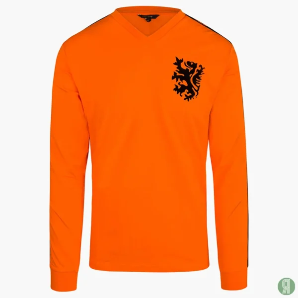 Nederland WK 1974 Cruijff retro voetbalshirt oranje ls