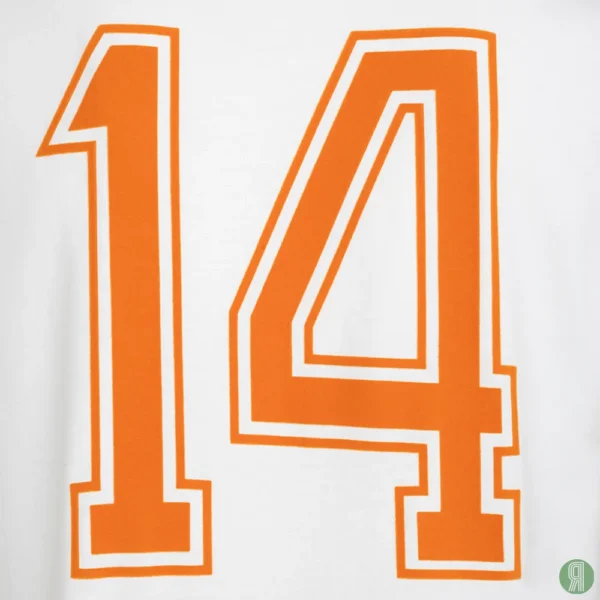 Nederland WK 1974 Cruijff retro voetbalshirt wit