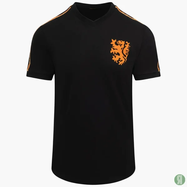 Nederland WK 1974 Cruijff retro voetbalshirt zwart
