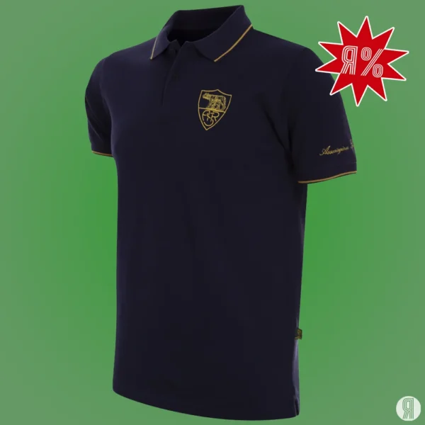 AS Roma Heritage Poloshirt Blu