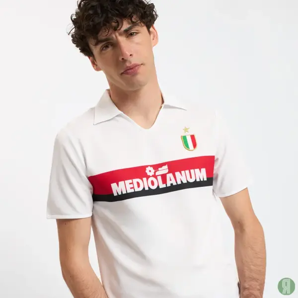 AC Milan 1988 - 89 Uit Retro Voetbalshirt