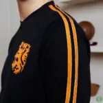 Nederland WK 1974 Cruijff retro voetbalshirt ls zwart