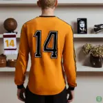 Nederland WK 1974 Cruijff retro voetbalshirt oranje ls