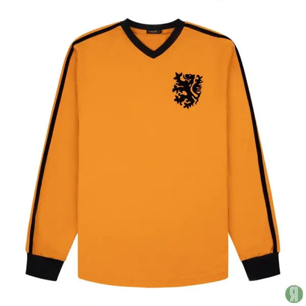 Nederland WK 1974 Cruijff retro voetbalshirt oranje ls