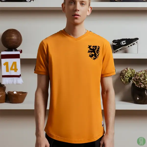 Nederland WK 1974 Cruijff retro voetbalshirt oranje