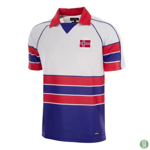 Noorwegen 1988 Uit Retro Voetbalshirt