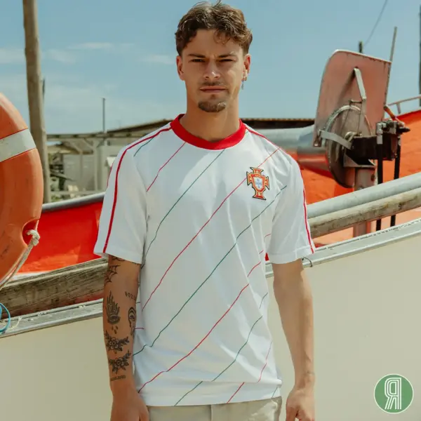 Portugal 1984 Uit Retro Voetbalshirt