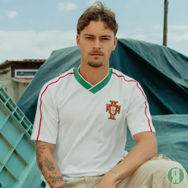 Portugal 1986 Uit Retro Voetbalshirt