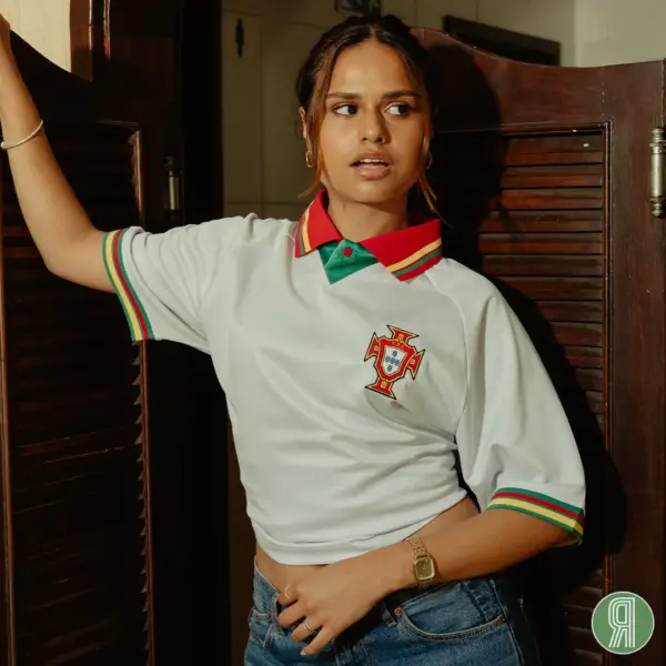 Portugal 1995 Uit Retro Voetbalshirt