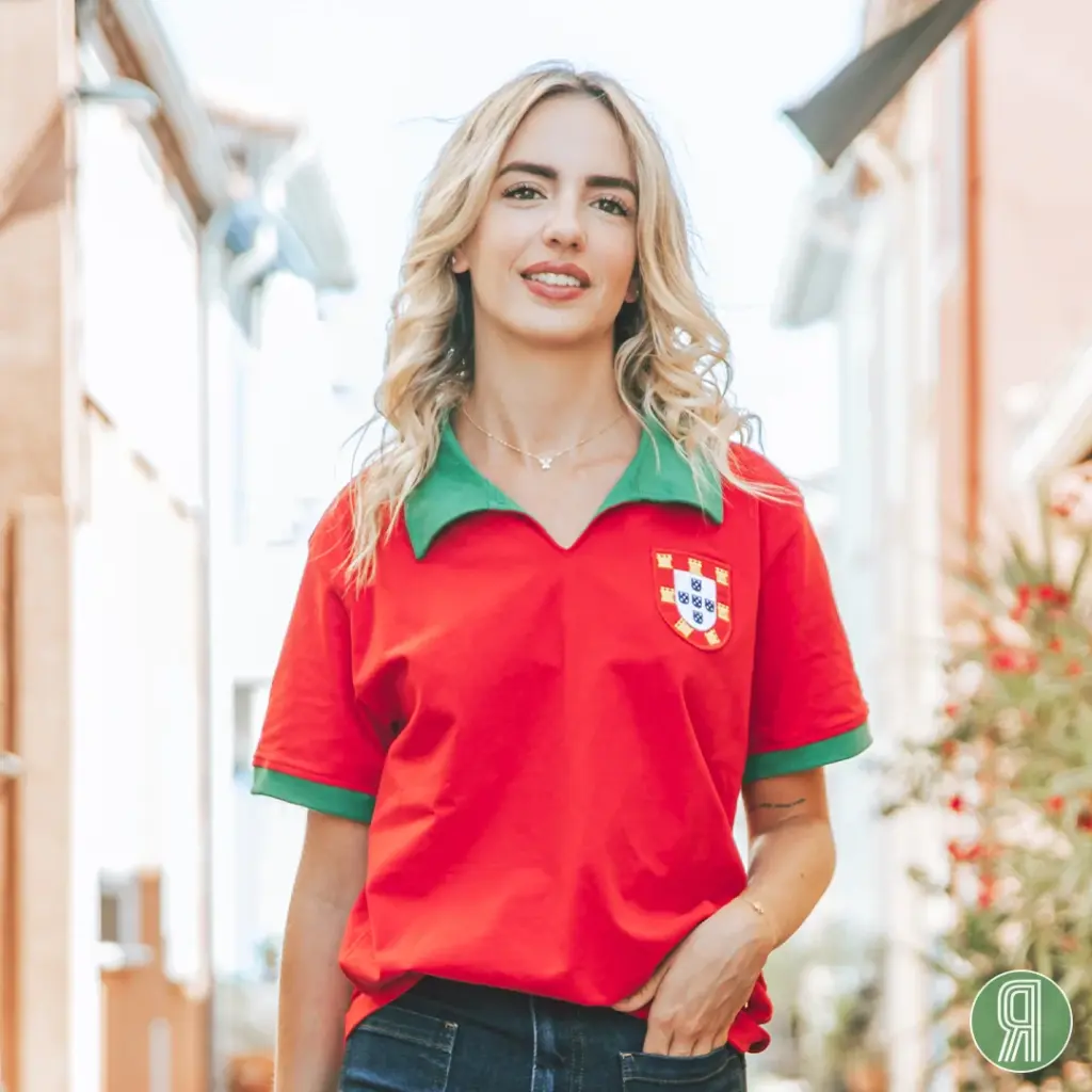 Portugal retro voetbalshirt