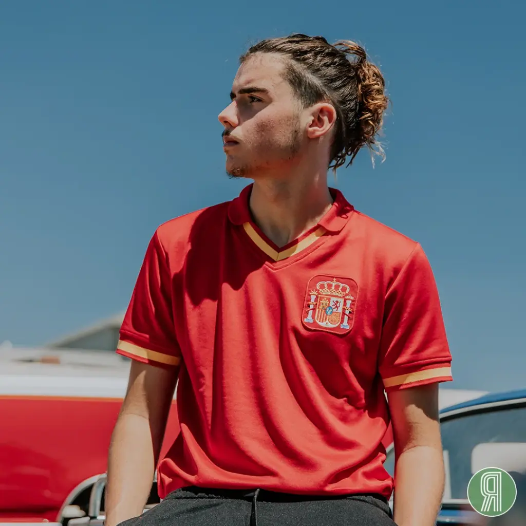 Spanje retro voetbalshirt