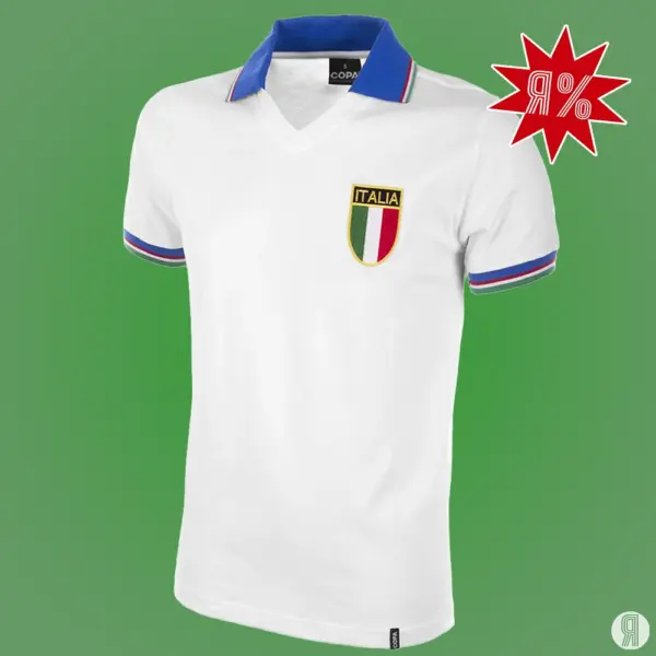 Italië Uit WK 1982 Retro Voetbalshirt