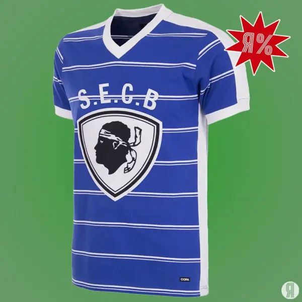 Bastia 1981 – 82 Retro Voetbalshirt